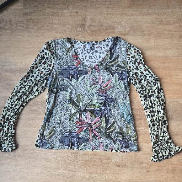 Anthropologie Bl-nk London Sibley Top Sz L - Picture 2 of 8